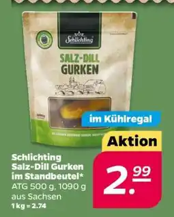 NETTO Schlichting Salz-Dill Gurken im Standbeutel Angebot