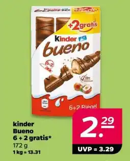 NETTO kinder Bueno 6 + 2 gratis Angebot