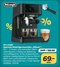 NETTO De’Longhi Espresso Siebträgermaschine „Stilosa“ Angebot