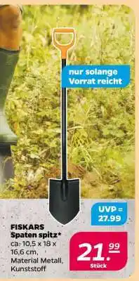 NETTO Fiskars Spaten spitz Angebot