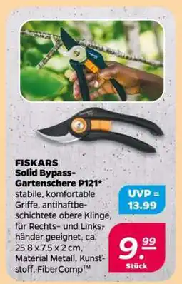 NETTO Fiskars Solid Bypass- Gartenschere P121 Angebot