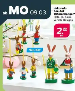 NETTO dekorado 3er-Set Osteranhänger Angebot