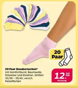 NETTO 20 Paar Sneakersocken Angebot