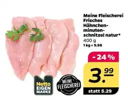 NETTO Meine Fleischerei Frisches Hähnchen-Minuten­schnitzel natur Angebot