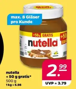 NETTO nutella + 50 g gratis Angebot