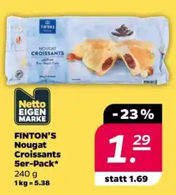 NETTO FINTON’S Nougat Croissants 5er-Pack Angebot