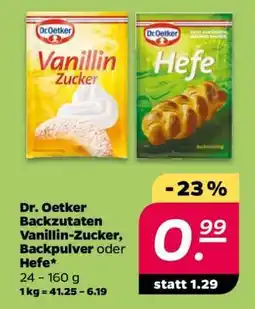NETTO Dr. Oetker Backzutaten Vanillin-Zucker, Backpulver oder Hefe Angebot