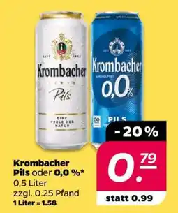 NETTO Krombacher Pils oder 0,0 % Angebot