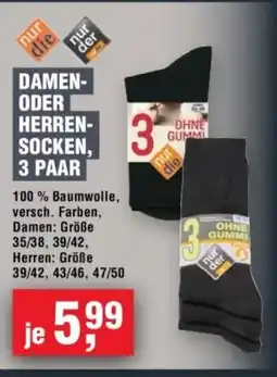 Handelshof DAMEN- ODER HERREN- SOCKEN, 3 PAAR Angebot