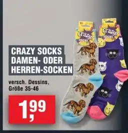 Handelshof CRAZY SOCKS DAMEN- ODER HERREN-SOCKEN Angebot