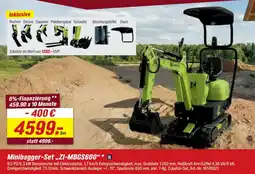toom Baumarkt Minibagger-Set „ZI-MBGS600" Angebot