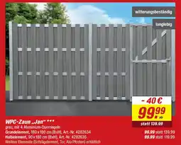 toom Baumarkt WPC-Zaun ,,Jan" Angebot