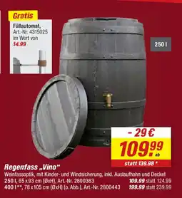 toom Baumarkt Regenfass,,Vino" Angebot