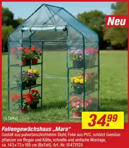 toom Baumarkt Foliengewächshaus „,Mara" Angebot