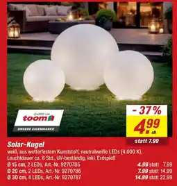 toom Baumarkt Solar-Kugel Angebot