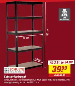 toom Baumarkt SCHULTE REGALWELT Schwerlastregal Angebot