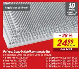 toom Baumarkt Polycarbonat-Hohlkammerplatte Angebot