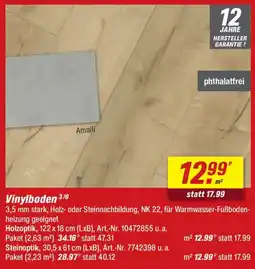 toom Baumarkt Vinylboden Angebot