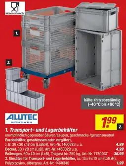 toom Baumarkt ALUTEC 1. Transport- und Lagerbehälter Angebot