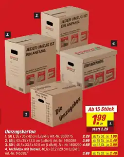 toom Baumarkt Umzugskarton 50 l Angebot