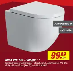 toom Baumarkt Wand-WC-Set „Cologne" * Angebot