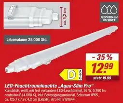 toom Baumarkt LED-Feuchtraumleuchte,,Aqua-Slim Pro" Angebot