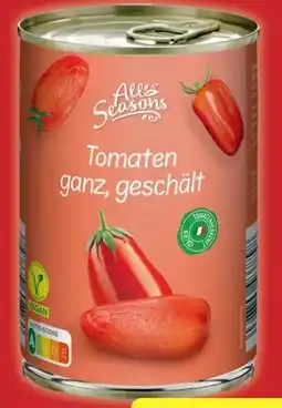 Aldi Nord All Seasons Schältomaten Vegan Angebot