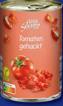 Aldi Nord All Seasons Gehackte Tomaten Angebot