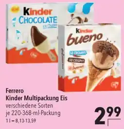 CITTI Markt Ferrero Kinder Multipackung Eis Angebot