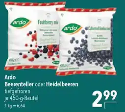 CITTI Markt Ardo Beerenteller oder Heidelbeeren Angebot