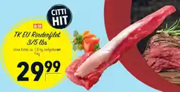 CITTI Markt TK EU Rinderfilet 3/5 lbs Angebot