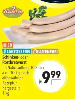 CITTI Markt Hansen Schinken- oder Rostbratwurst Angebot