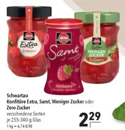 CITTI Markt Schwartau Konfitüre Extra, Samt, Weniger Zucker oder Zero Zucker Angebot