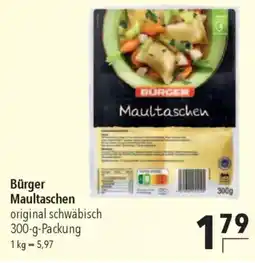 CITTI Markt Bürger Maultaschen Angebot