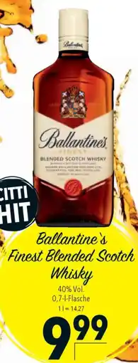 CITTI Markt Ballantine's Finest Blended Scotch Whisky Angebot
