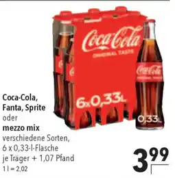 CITTI Markt Coca-Cola, Fanta, Sprite oder mezzo mix Angebot