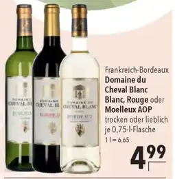 CITTI Markt Domaine du Cheval Blanc Blanc, Rouge oder Moelleux AOP Angebot