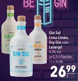 CITTI Markt Gin Sul Lima Limão, Dry Gin oder Laranjal Angebot