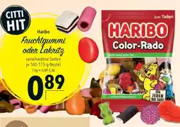 CITTI Markt Haribo Fruchtgummi oder Lakritz Angebot