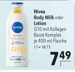 CITTI Markt Nivea Body Milk oder Lotion Angebot
