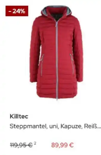 Galeria Killtec Steppmantel uni, Kapuze Angebot