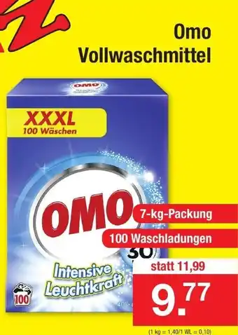 Zimmermann Omo Vollwaschmittel Angebot