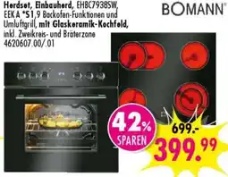 Möbel Boss BOMANN Herdset, Einbauherd Angebot