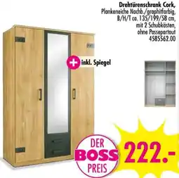 Möbel Boss Drehtürenschrank Cork Angebot