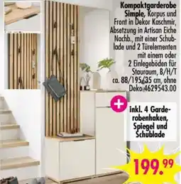 Möbel Boss Kompaktgarderobe Simple Angebot