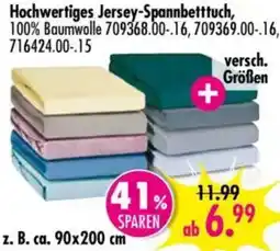 Möbel Boss Hochwertiges Jersey-Spannbetttuch Angebot