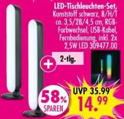Möbel Boss LED-Tischleuchten-Set Angebot
