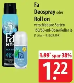 Famila Nord Ost Fa Deospray oder Roll on Angebot