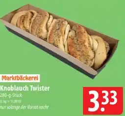 Famila Nord Ost Marktbäckerei Knoblauch Twister Angebot
