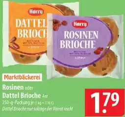 Famila Nord Ost Marktbäckerei Rosinen oder Dattel Brioche Angebot